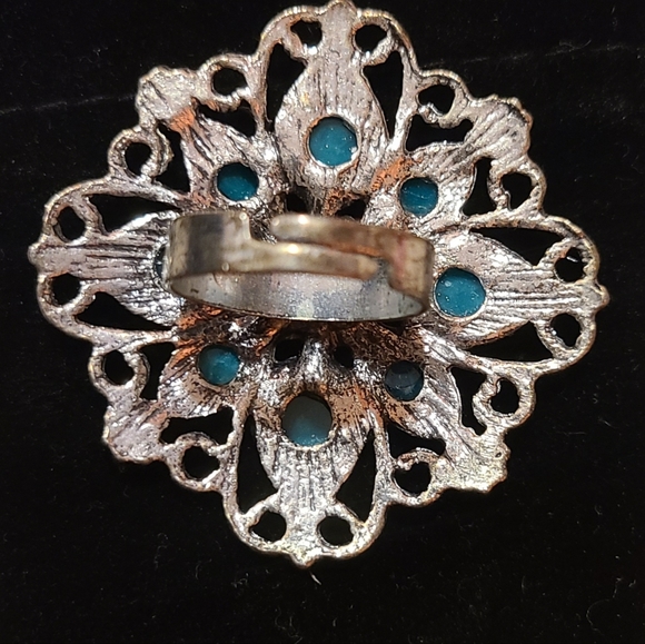 Blue stone ring - Picture 3 of 4